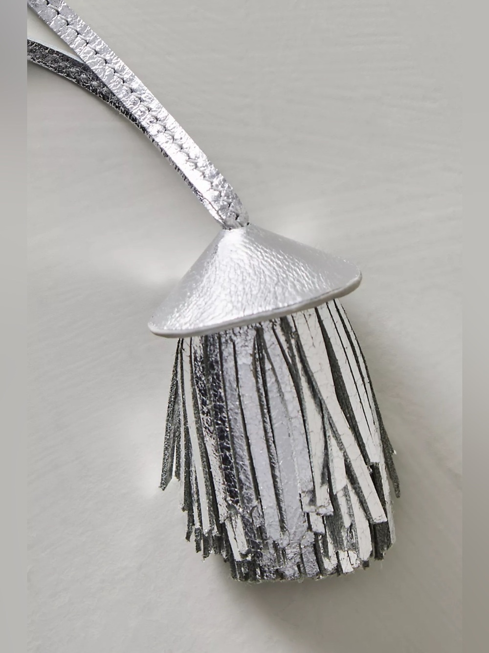 Free People Silver Tassel Wristlet Charm - Picture 3 of 3